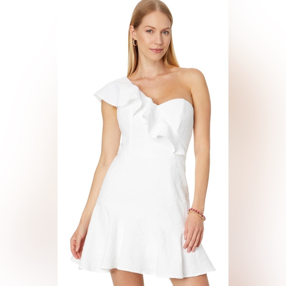 Lilly Pulitzer NWT Arlana one shoulder white romper